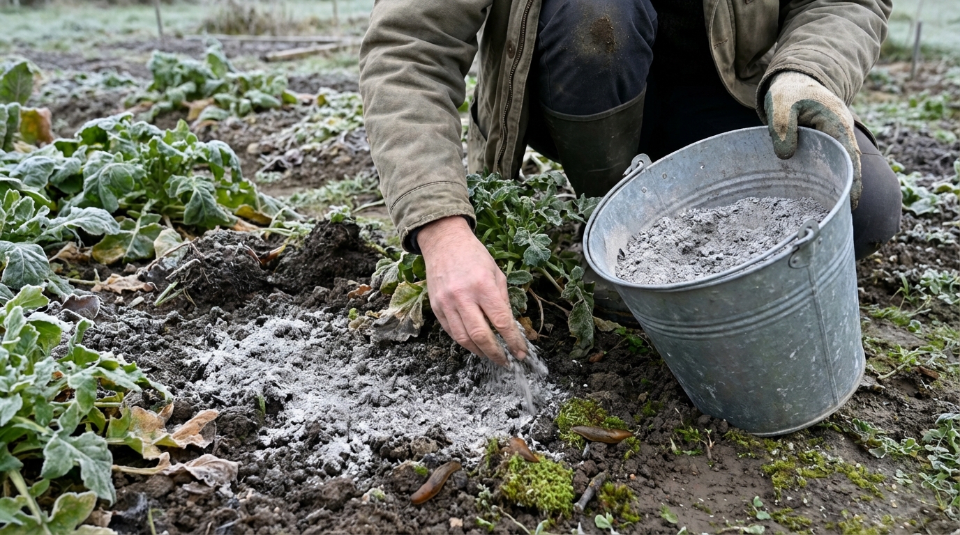 Cette poudre grise de votre cheminée que vous jetez encore remplace les engrais et anti-limaces du commerce au potager