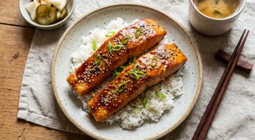 Cette recette de saumon teriyaki caramélisé : le glaçage brillant qui fait voyager vos soirs pressés