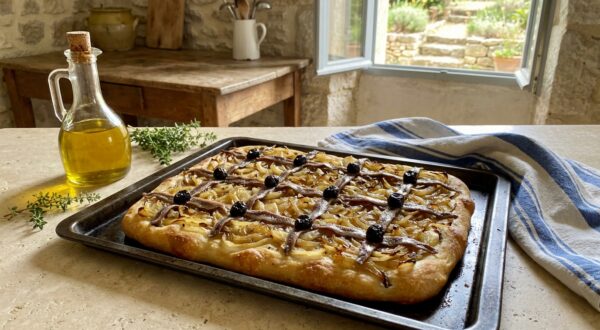 Cette tarte du Sud aux oignons fondants, anchois, olives fait oublier la pizza pour trois fois rien cet été