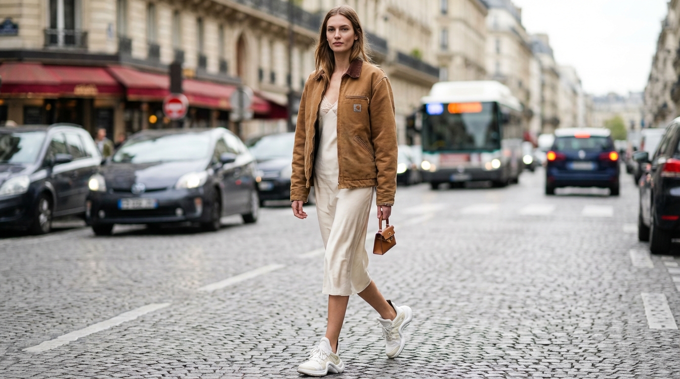 Cette veste des skateurs 90s remplace le blazer : pourquoi vous allez la voir partout sur les tops