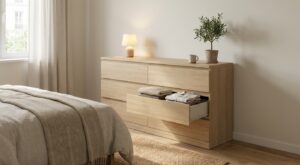 Chambre sans rangement : ce meuble chez BUT à moins de 80 € remet tout en ordre et donne du style pendant les soldes