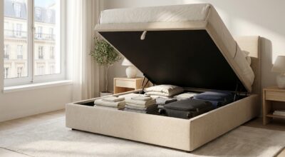 Chambre trop petite : ce lit coffre 140×190 à moins de 250 € cache un volume de rangement que vous n’imaginez pas