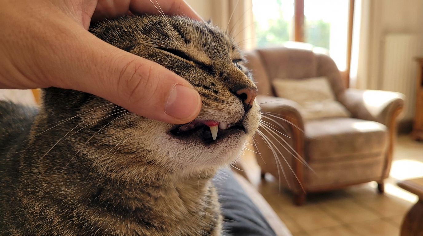 Chats : cette fine ligne rouge sur la gencive cache souvent une douleur qui détruit leurs dents en silence