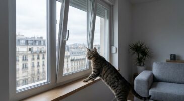 Chats d’appartement : cette fenêtre entrouverte, devenue n°1 des chutes graves en ville, vous trompe complètement