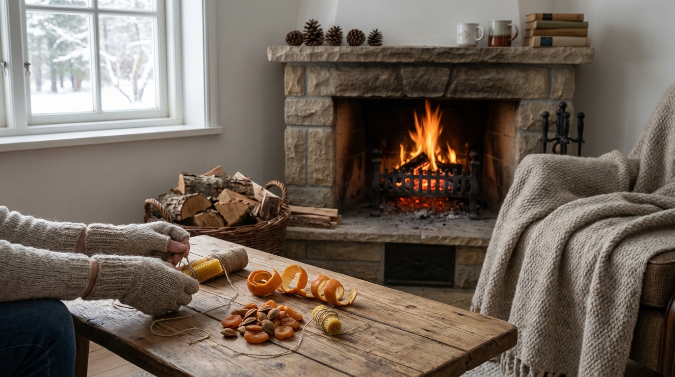 Cheminée : ne jetez plus ce déchet de vos fruits d’été, il remplace les allume-feu chimiques de 3 façons