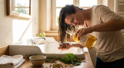 Cheveux gras, ternes ou irrités : ce rinçage maison aux plantes règle tout en 1 geste, adoptez-le vite