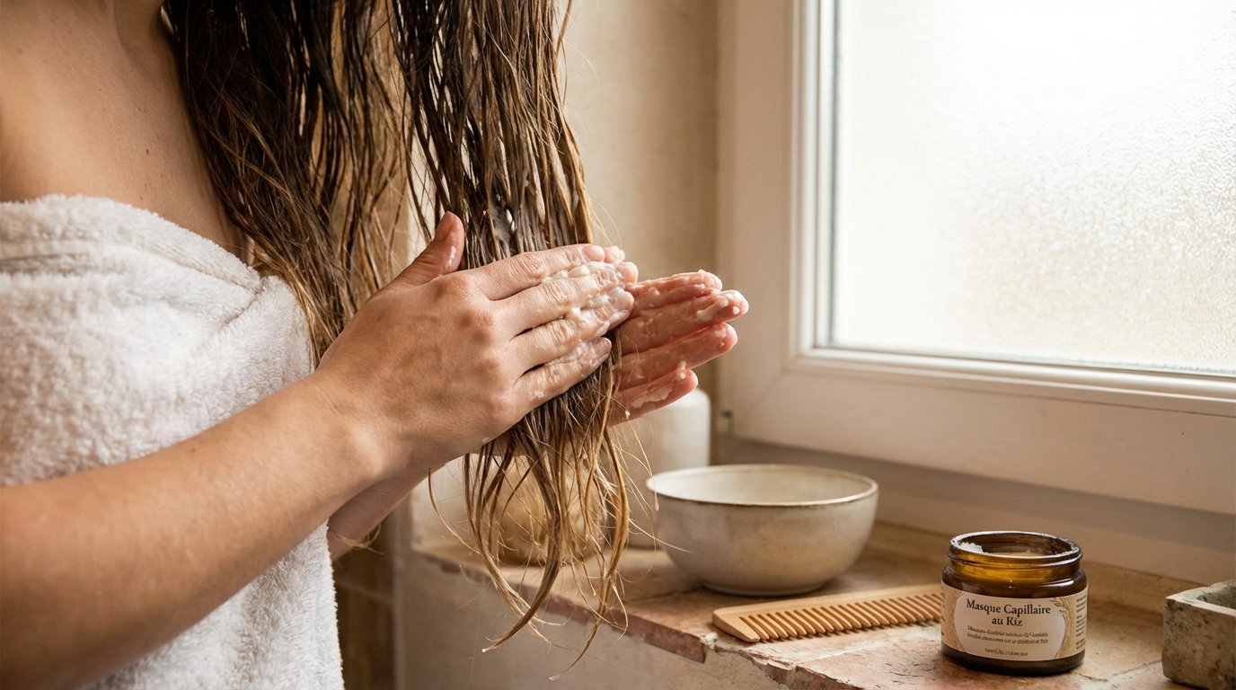 Cheveux ternes : arrêtez les masques hors de prix, ce féculent les rend ultra brillants pour quelques centimes