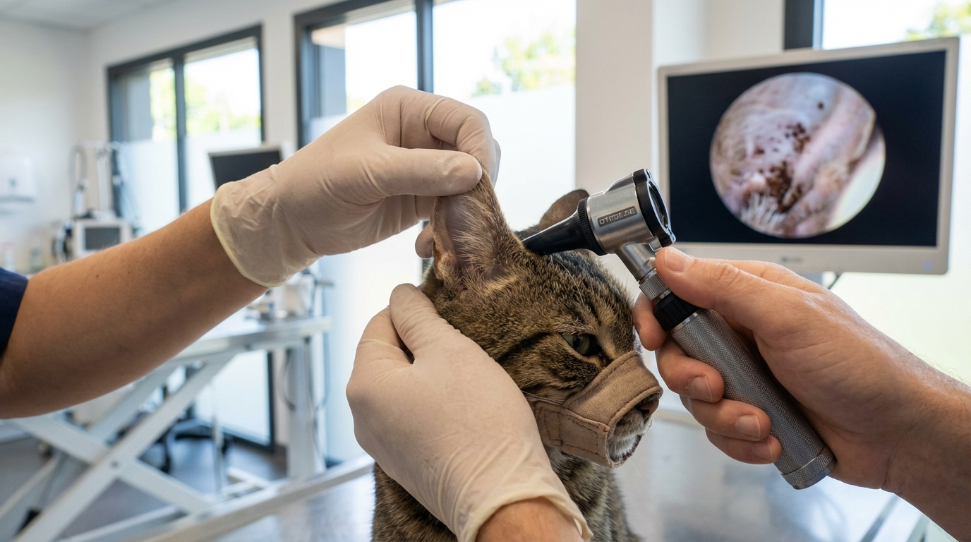 Chien ou chat : si l&rsquo;intérieur de ses oreilles ressemble à du marc de café, ne faites surtout pas cette erreur