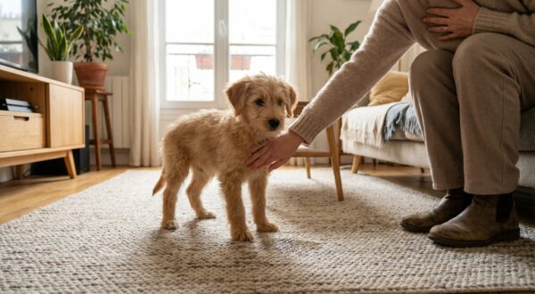 Chiot qui fait pipi dans la maison : ce réflexe courant des maîtres ruine son éducation à la propreté