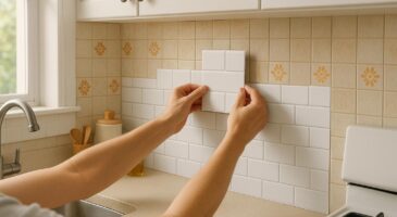 Crédence vieillotte : cette astuce à 2,99 € chez Action change tout en 1 heure, sans perceuse ni colle