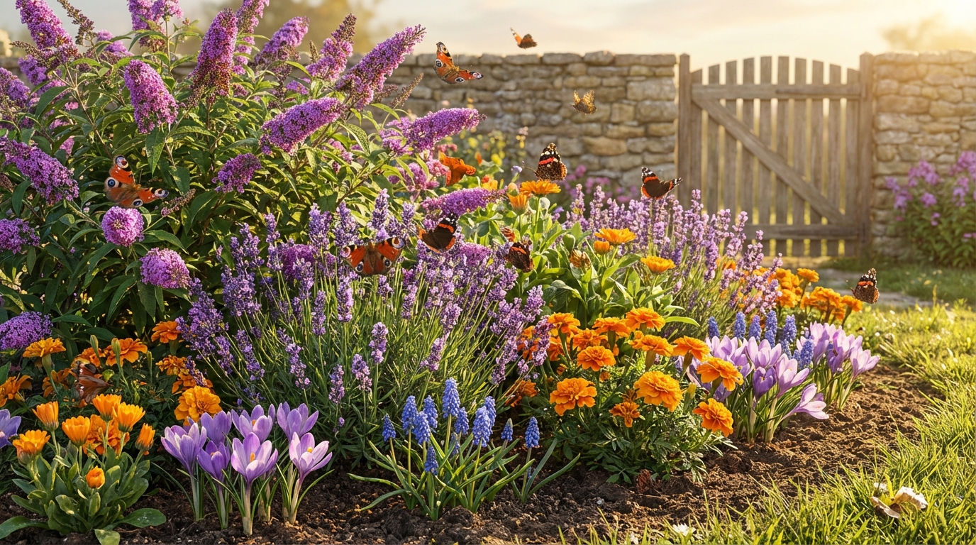 Dès la fin de l’hiver, plantez ces fleurs sans entretien : ballet de papillons garanti jusqu’à l’automne