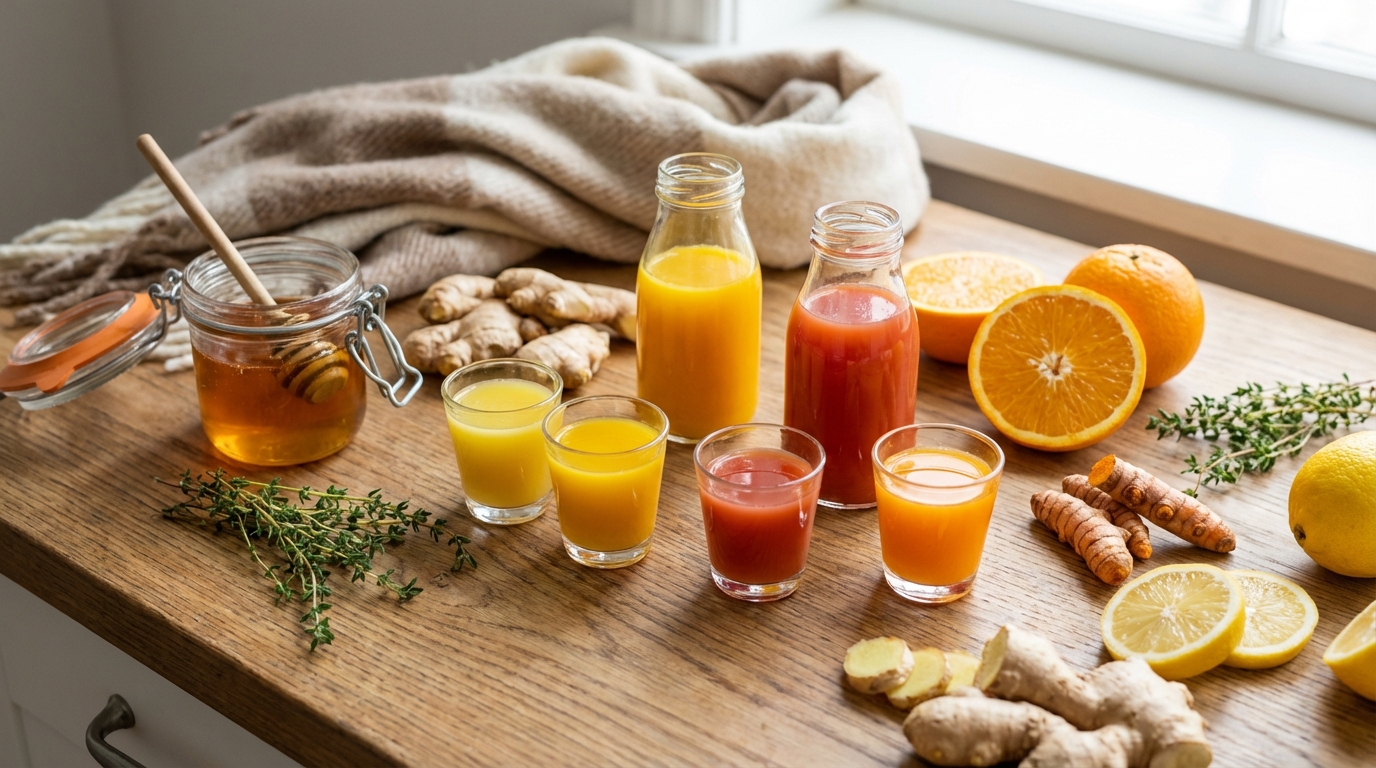 Fatigue, rhumes, gorge qui pique : voici les 4 shots maison du matin qui blindent votre organisme tout l’hiver