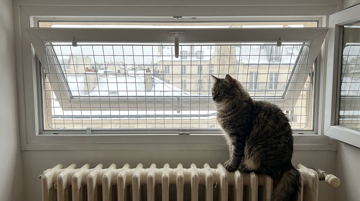 Fenêtre oscillo-battante : ce petit passage qui fascine tant les chats cache un danger que vous sous-estimez