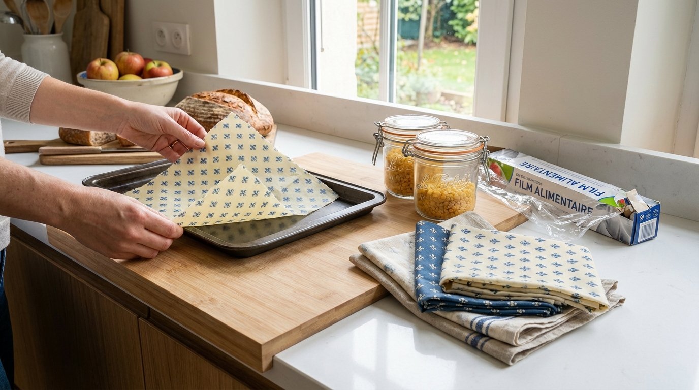 Film plastique : ce geste toxique à bannir, cet emballage lavable à 2 € dure 2 ans et se fabrique en 5 minutes