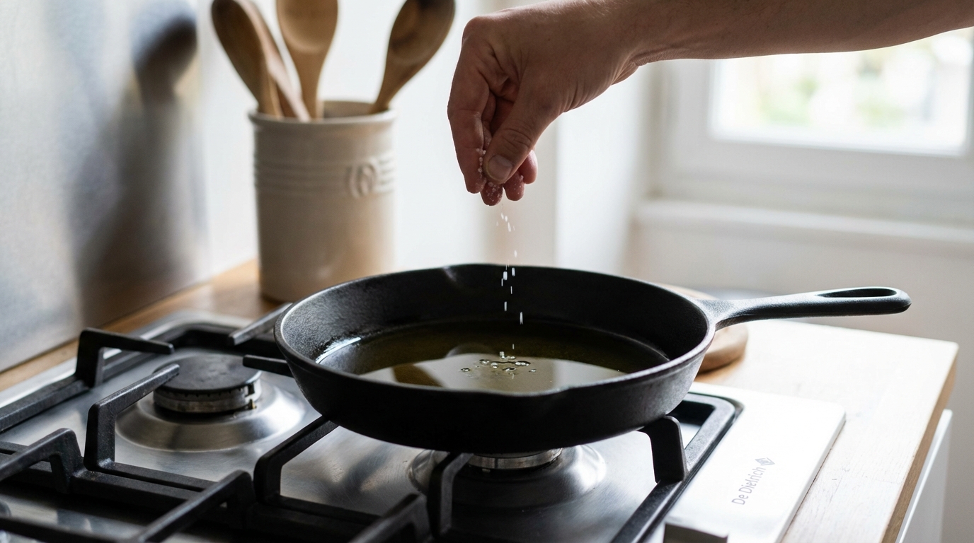 Fini le couvercle anti-projections : ce geste à 1 centime avant l’huile chaude vous évite les brûlures