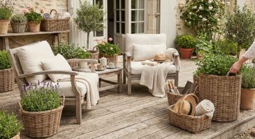 Fouillez vos greniers : dès les beaux jours, cet accessoire en vannerie rétro ringardise toute votre déco de jardin