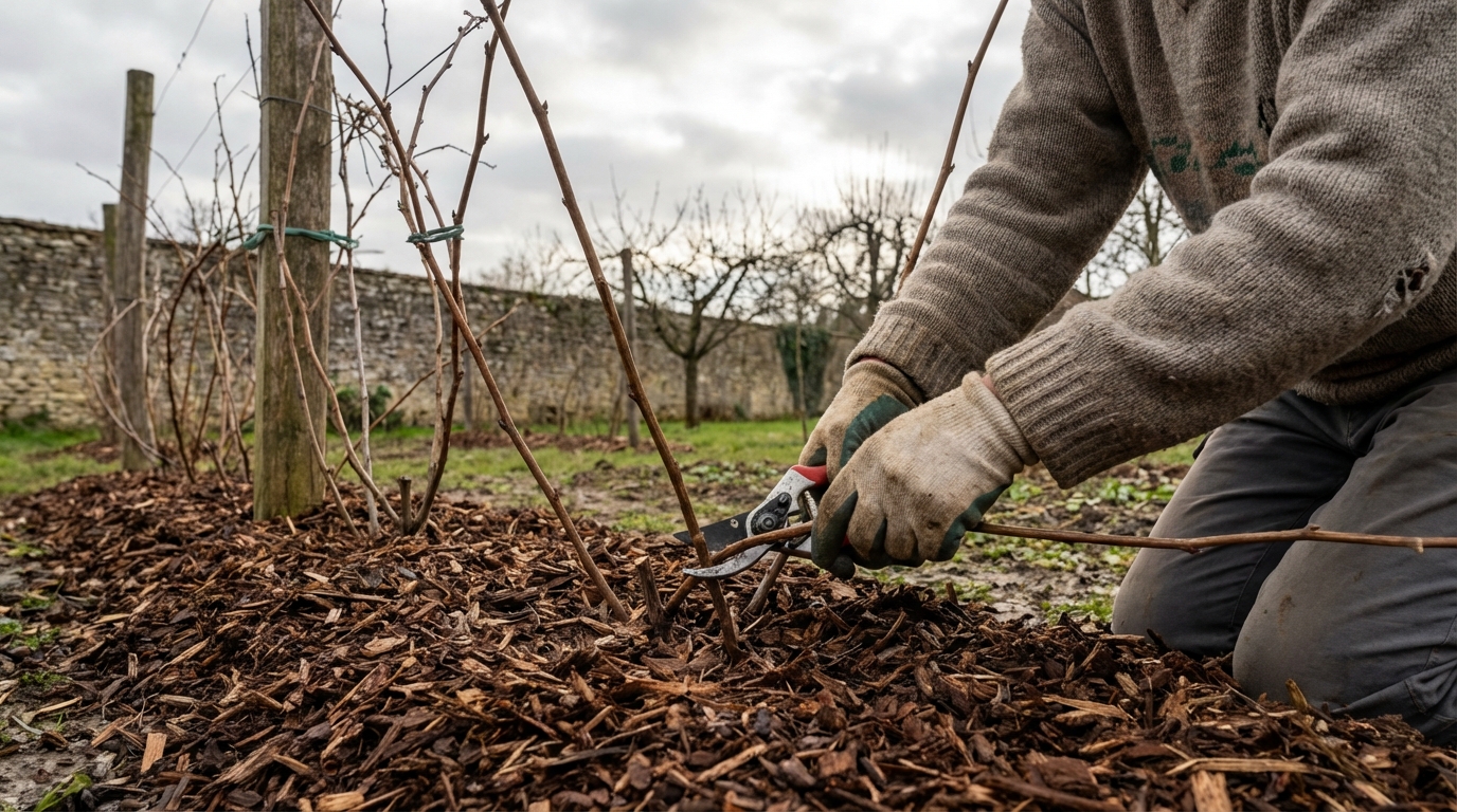 Framboisiers remontants : ce geste d’hiver méconnu qui transforme votre récolte, mais presque personne ne le fait