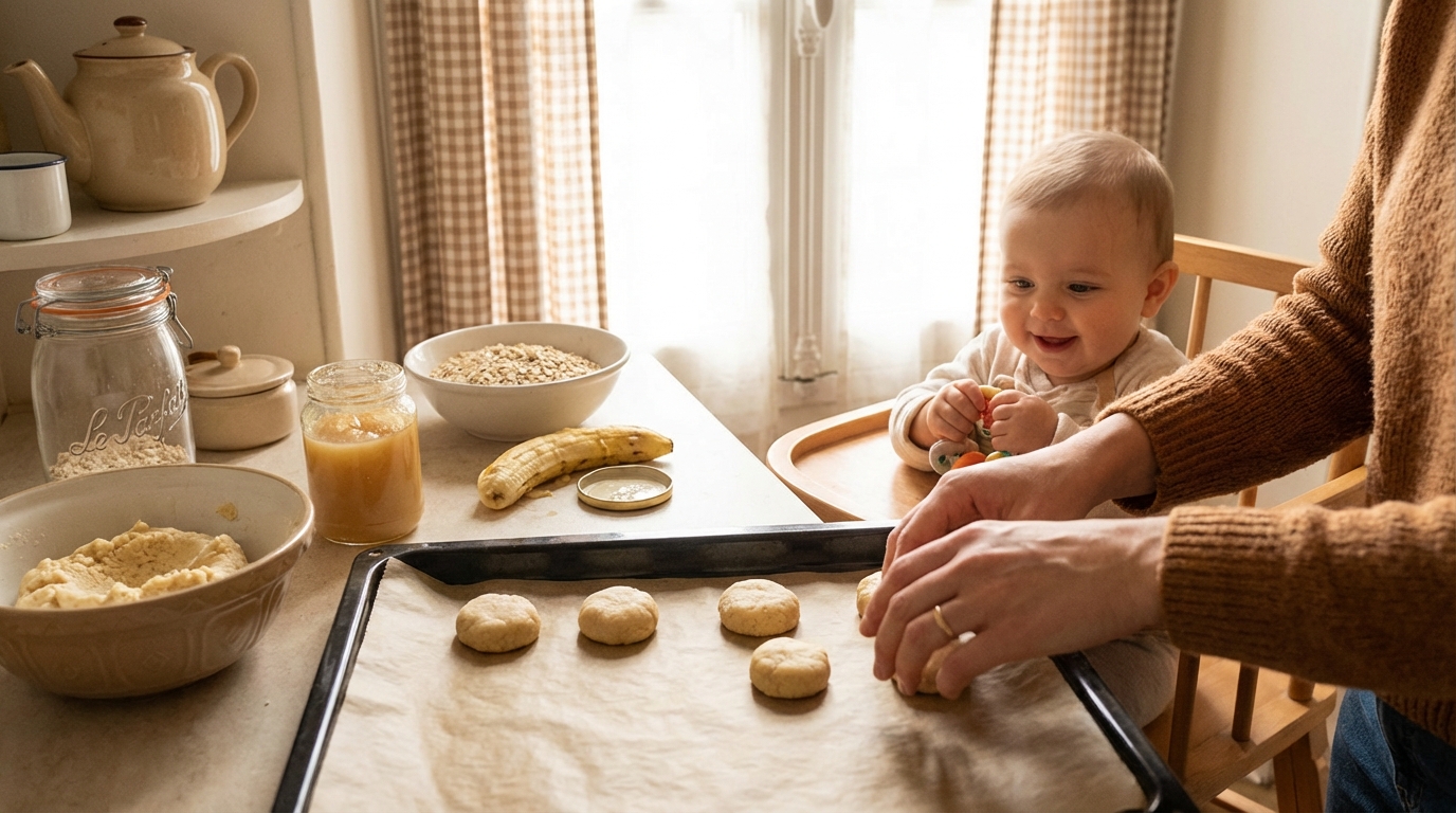 Gâteaux pour bébé : cette recette sans sucre à 3 ingrédients va vous faire oublier les biscuits industriels