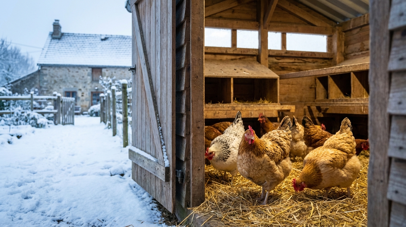 Hiver : si vous bouchez tout votre poulailler, vous faites cette erreur, voici l’ouverture qui change tout