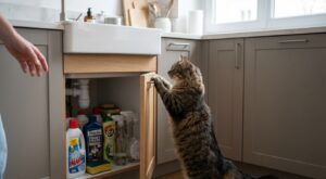 Il ouvre les portes de placard : cette habitude à moins d’1m20 du sol peut mettre votre chat en danger