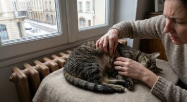 Il se colle au radiateur : ce motif sur le ventre de votre chat doit vous inquiéter immédiatement