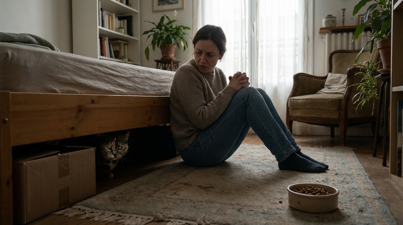 Il s’isole, refuse de manger… ces signes silencieux de fin de vie que 80 % des maîtres de chat ignorent