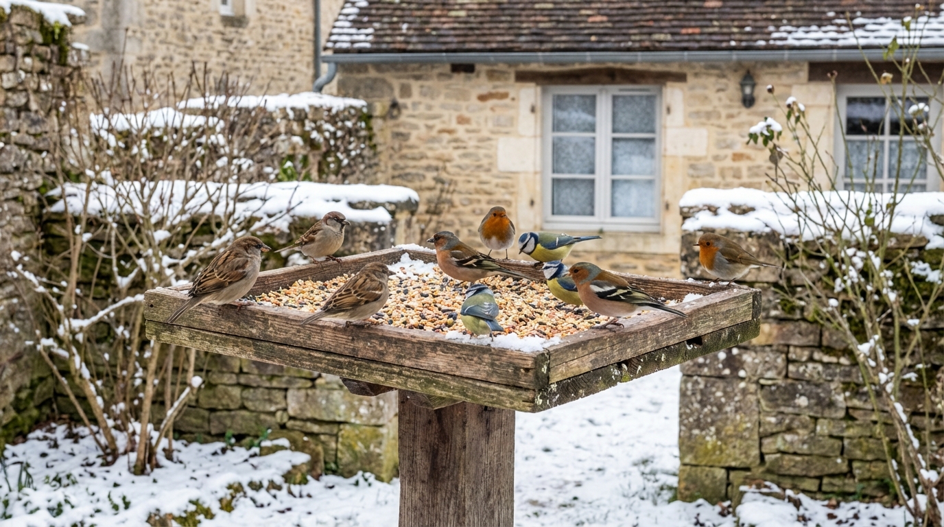J’ai testé 3 mangeoires cet hiver : ce modèle tout simple a attiré le plus d’espèces dans votre jardin