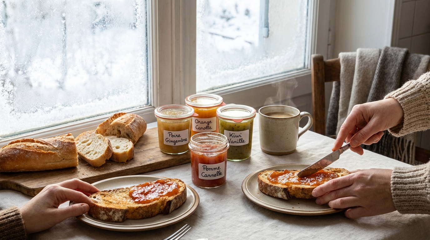 Je n’achète plus de confiture du commerce : ces 4 recettes maison d’hiver rendent les matins glacés irrésistibles