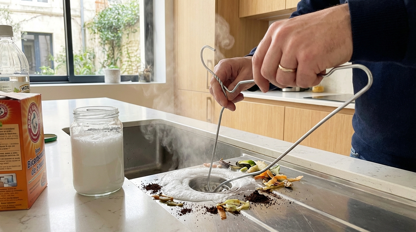 Je n’achète plus de déboucheur : ce mélange du placard sauve mes canalisations en 2 minutes chrono