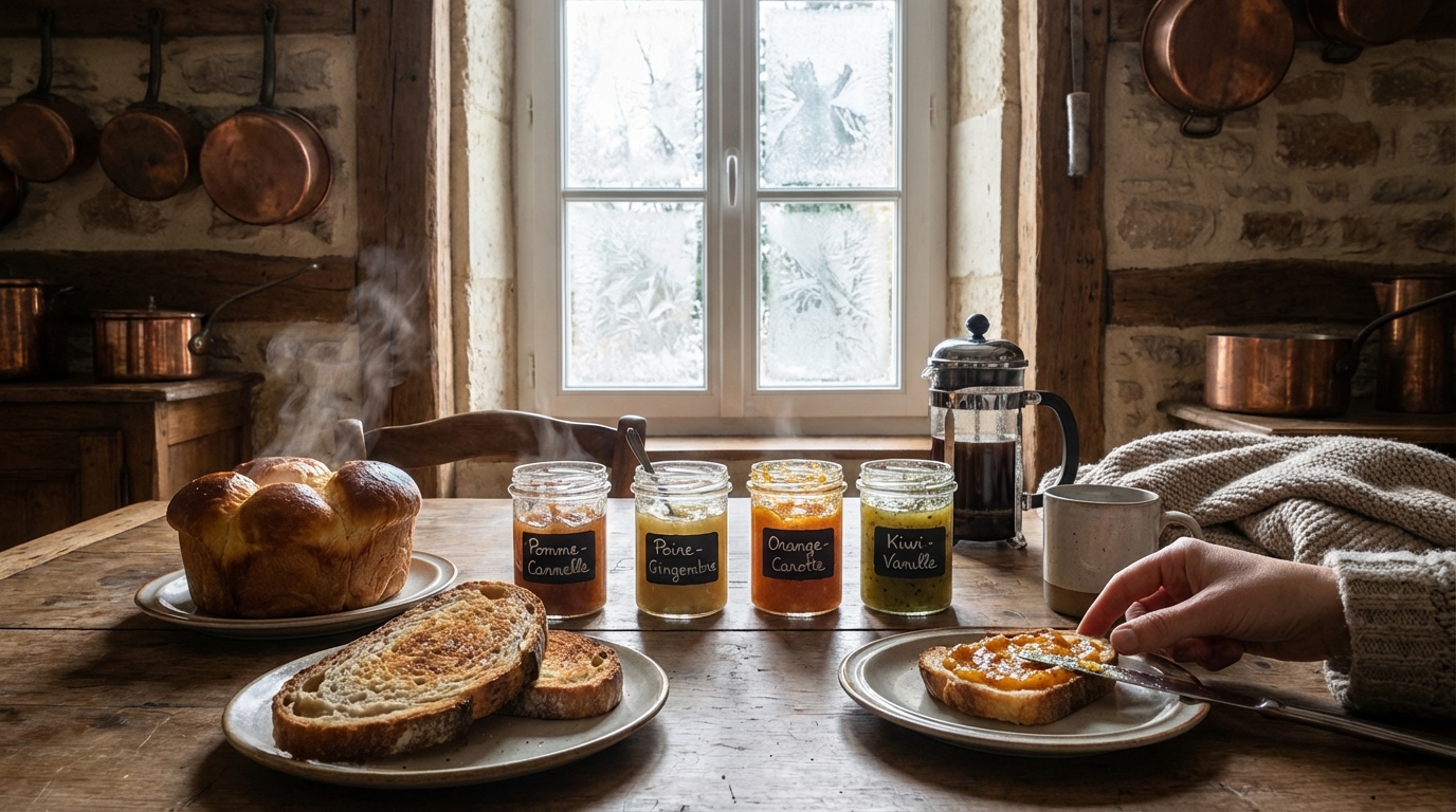 Je n&rsquo;achète plus de pots bourrés d&rsquo;additifs : ces 4 confitures d’hiver maison transforment vos matins glacés