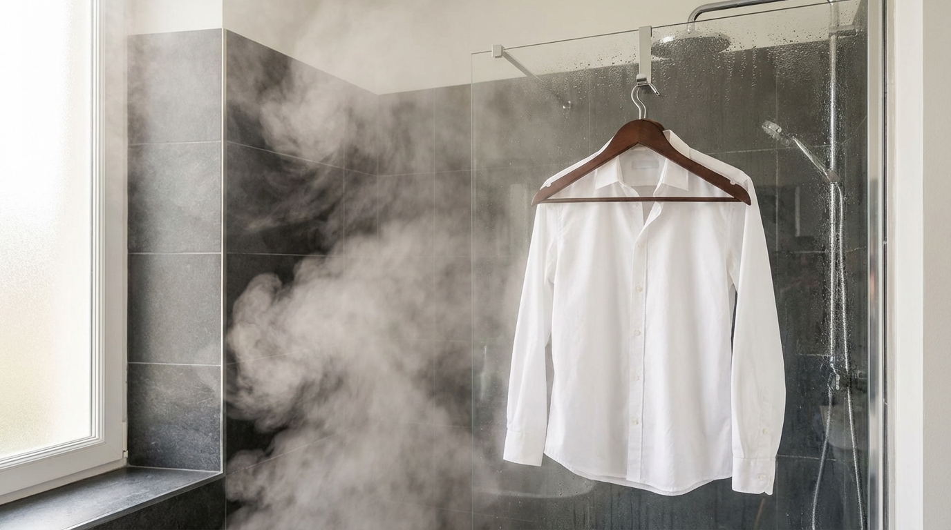 Je n’ai plus de fer à repasser depuis 6 mois : cette routine de salle de bain laisse mes tenues impeccables au bureau