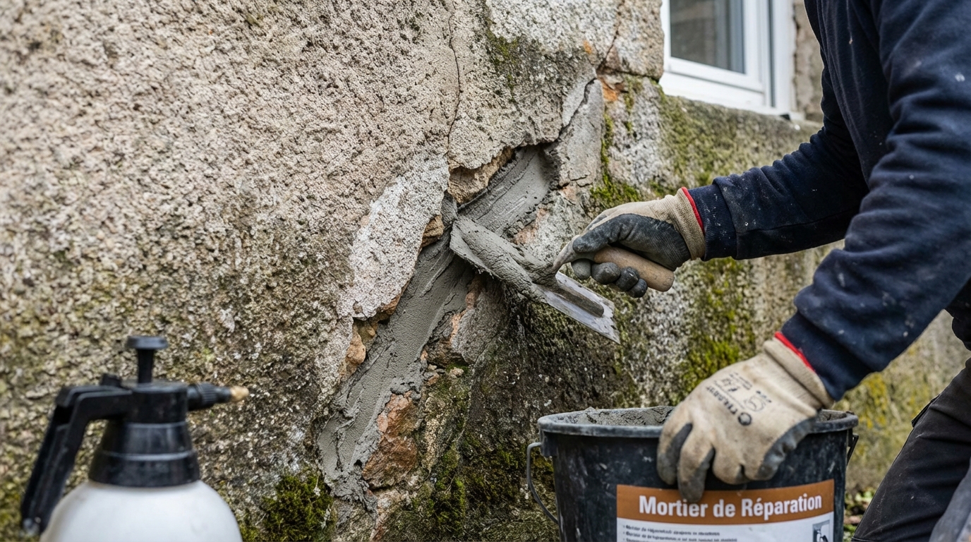 « Je n’utilise plus d’enduit classique » : ce mortier des maçons en 2026 évite la fissure qui réapparaît