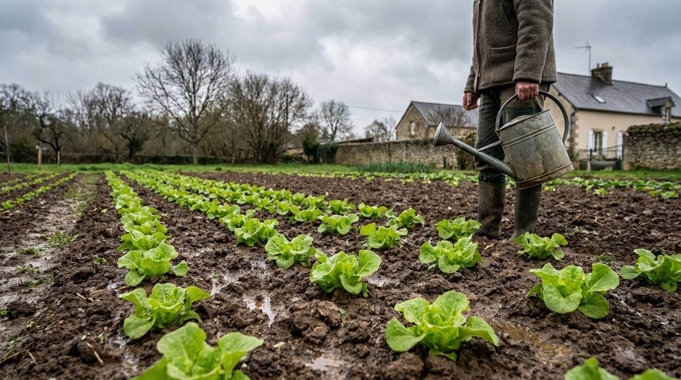 Laitues de fin d’hiver : cette méthode nordique les sauve à condition d’arrêter ce réflexe à la plantation