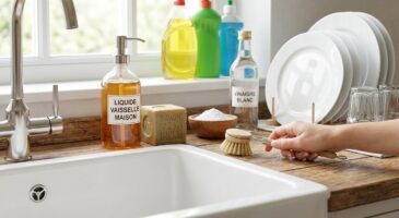 Liquide vaisselle : arrêtez d&rsquo;en acheter, ces 3 ingrédients de placard font mieux que les grandes marques