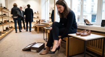 Mal aux pieds malgré la bonne pointure : cette erreur en boutique que 8 femmes sur 10 font sans s&rsquo;en rendre compte