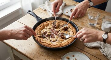 Ne rallumez plus le four : ce cookie géant en 8 minutes cache une astuce à la poêle, le résultat fond en bouche