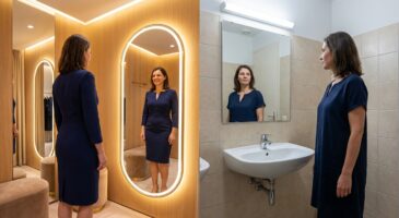 Non, ce n&rsquo;est pas dans votre tête : ce trucage en cabine rend vos vêtements flatteurs et vous pousse à acheter