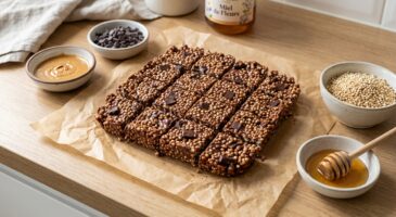 Oubliez les Kinder : cette barre croustillante au chocolat, maison plus saine et sans cuisson, change tout