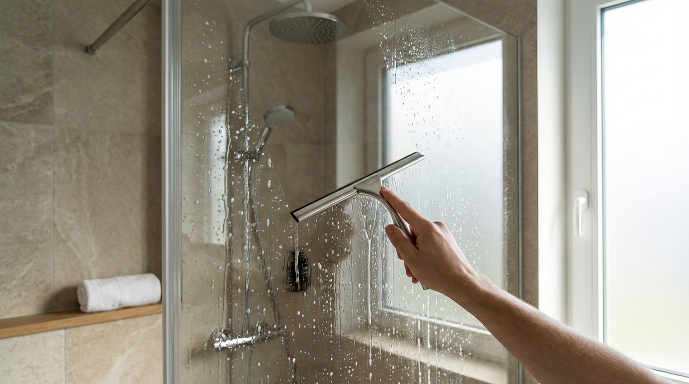 Parois de douche en verre impeccables en 30 s : cet ustensile Ikea à moins d’1 € évite des heures de frottage