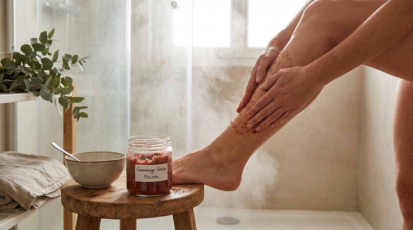 Peau de croco : ce gommage naturel à la cerise façon bonbon fait mieux que vos crèmes chères grâce à un ingrédient caché