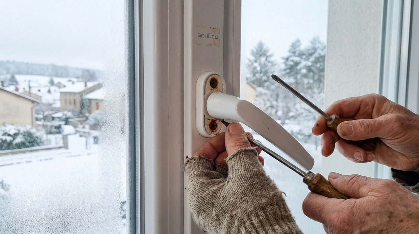 Poignée de fenêtre oscillo-battante cassée : ce détail caché vous évite le froid, l’artisan et 150 € en 5 min