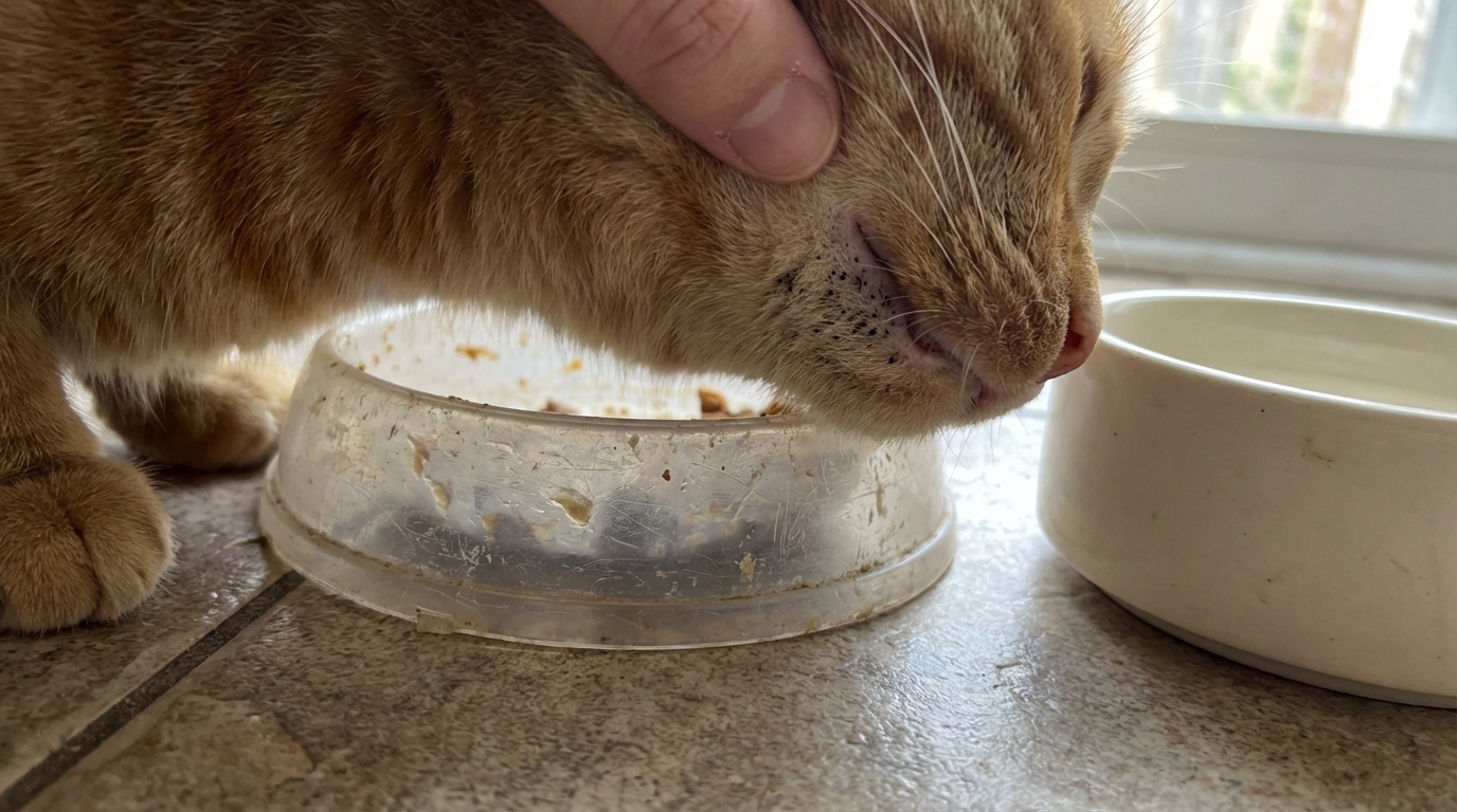 Points noirs sous le menton de votre chat : cette gamelle répandue lui abîme la peau, voici par quoi la remplacer