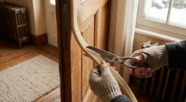 Porte d’entrée : si vous laissez filer 30 % de chaleur, cette bande isolante à découper stoppe net le froid