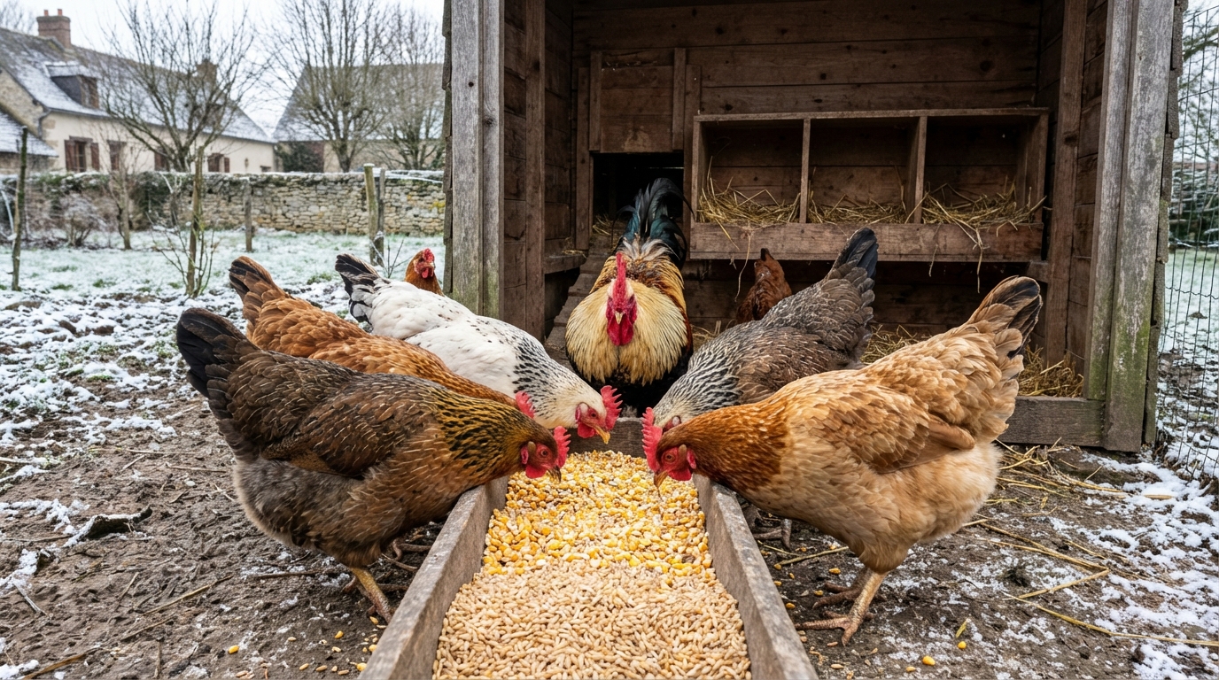 Poules qui ne pondent plus : cette erreur avec les grains en hiver bloque la reprise de la ponte chez vous