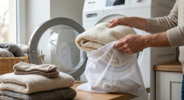 Pulls en laine rétrécis en machine : ce réflexe avant de lancer le cycle évite de les condamner
