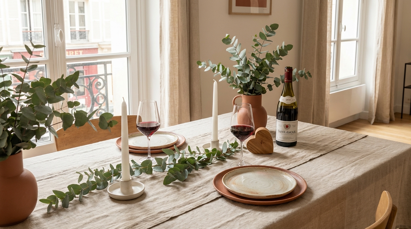 Saint-Valentin 2026 : oubliez le rouge kitsch, cette règle ultra simple rend votre table chic et émouvante