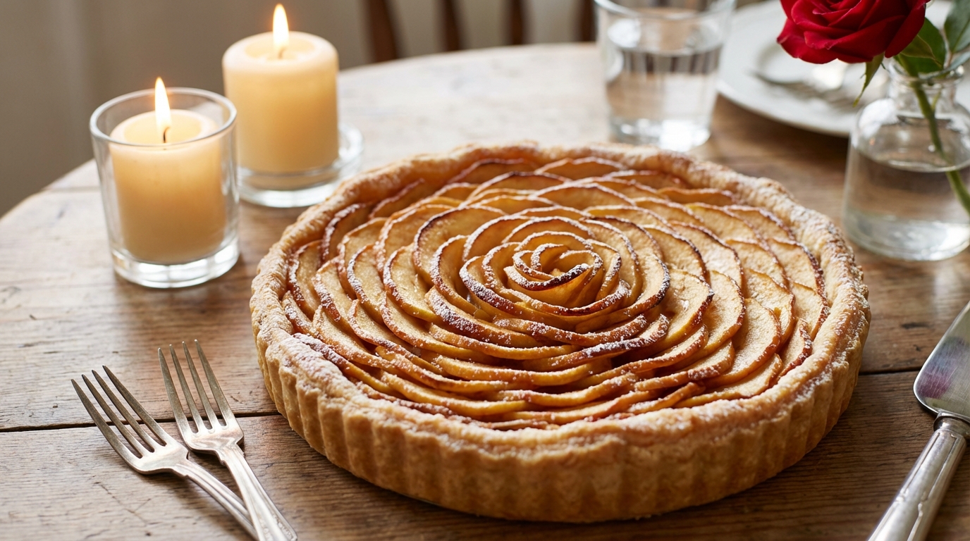 Saint-Valentin : ce dessert à 4 pommes en forme de bouquet bluffe vos invités grâce à un tour de main méconnu