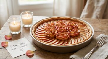 Saint-Valentin : ce dessert aux pommes en forme de bouquet de roses, bluffant et très simple, va remplacer vos fleurs