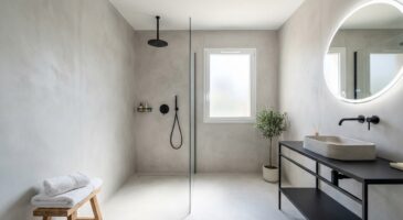 Salle de bain : avant de reposer du carrelage, regardez ce revêtement sans joints, plus chic et bien moins cher