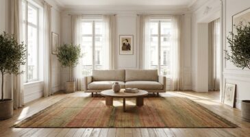 Salon : pourquoi le tapis épais disparaît des intérieurs chic, et ce textile léger le remplace partout en 2026